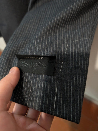 Superb pinstripe flannel suit