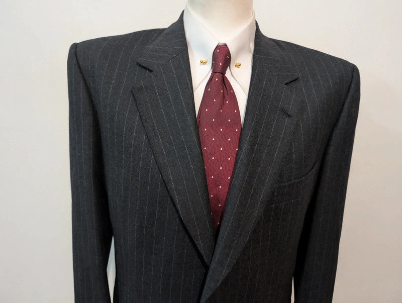 Terrifiant costume chalkstripe en flanelle lourde