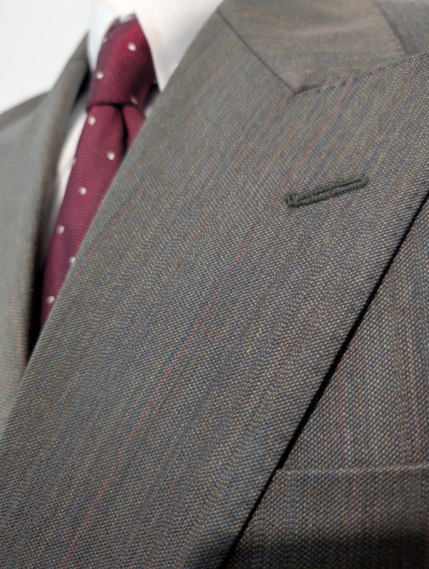Beautiful gray double-breasted suit