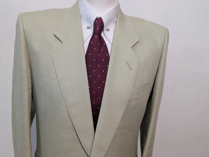 Génial costume crème vert en lin