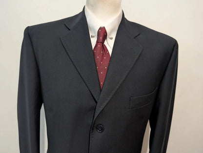 Classique costume bleu marine en laine