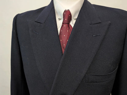 Incroyable costume croisé bespoke en laine