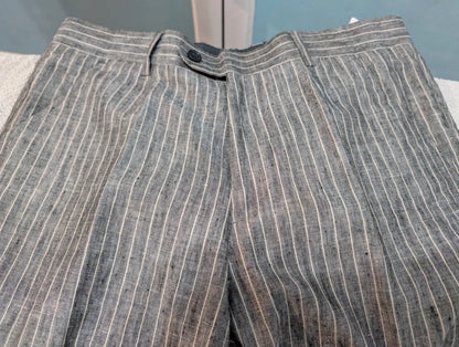 Joyeux costume chalkstripe en lin