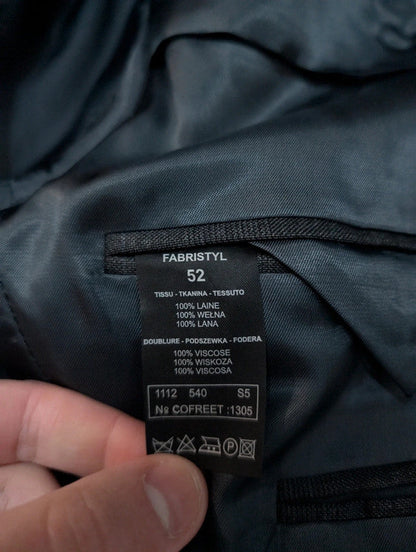 Incredible gray wool double-breasted suit