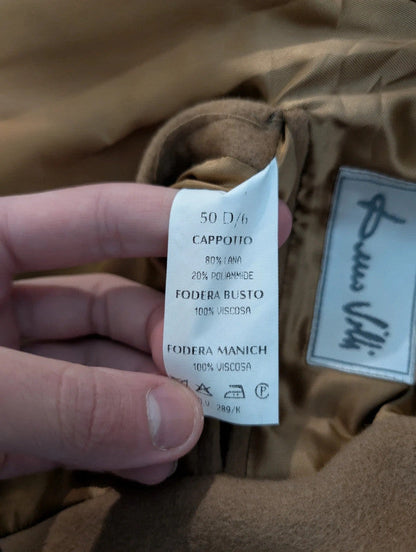 Lumineux manteau camel en laine