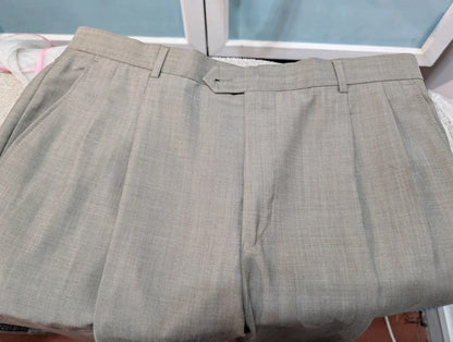 Sad gray wool suit