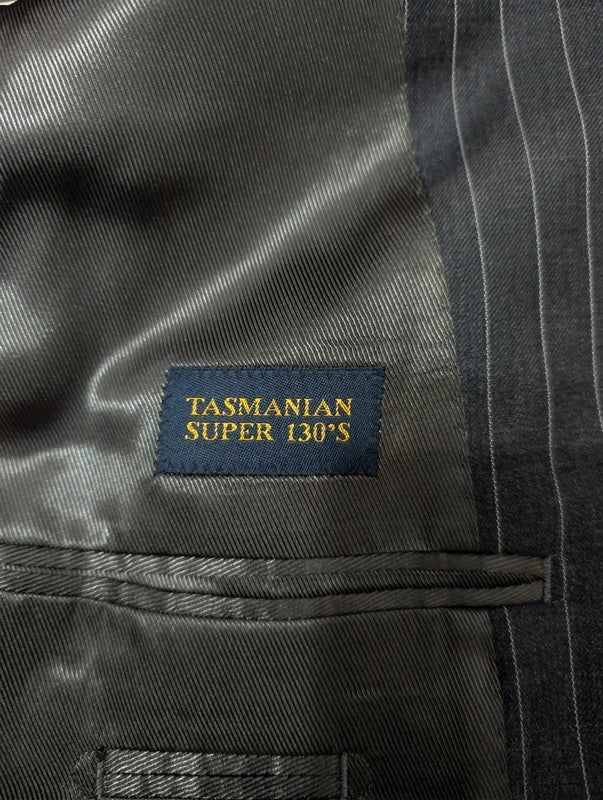 Elegant pinstripe wool suit