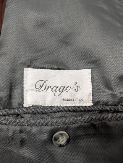 Eleganter grauer Woll-Polocoat