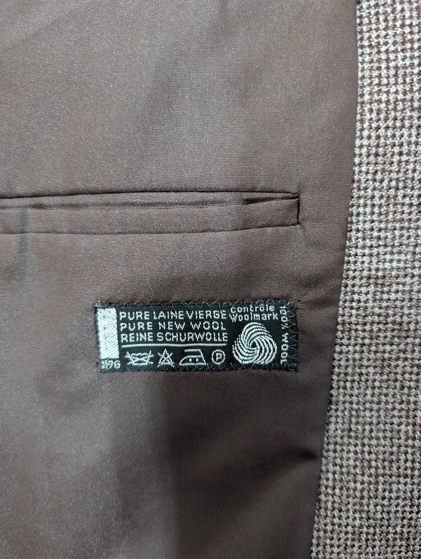 Elegante braune Tweed-Jacke