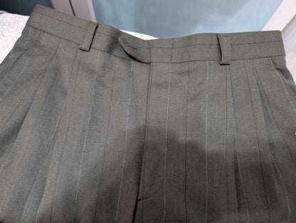 Fabuleux costume croisé chalkstripe en flanelle