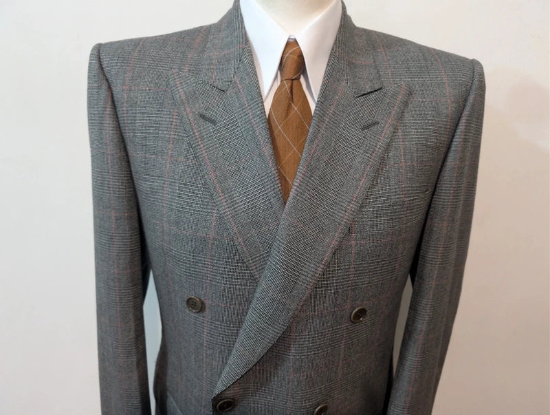 Magnifique costume croisé en flanelle