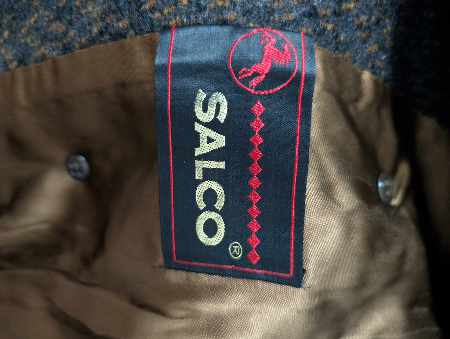 Élégant manteau marron en tweed