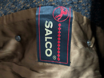 Élégant manteau marron en tweed