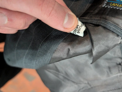 Dazzling wool pinstripe suit