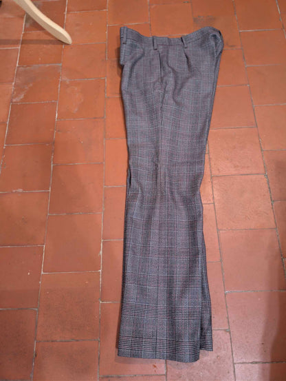 Fabuleux costume à carreaux en laine