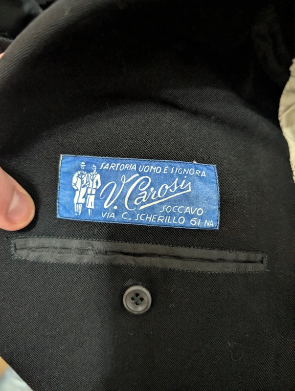 Magnifique costume noir en laine