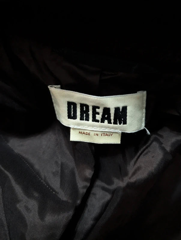 Eleganter, braun-violetter, zweireihiger Damenmantel