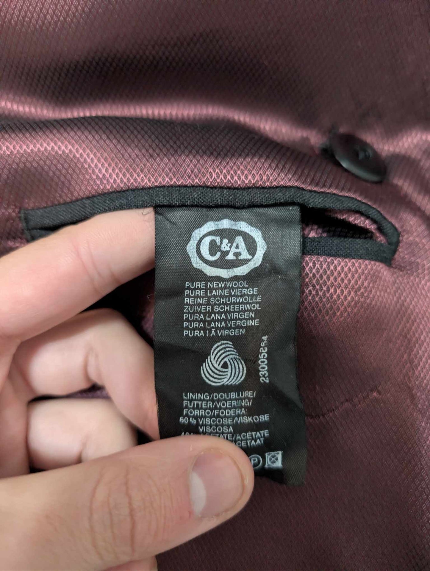 Magnifique costume croisé en laine froide