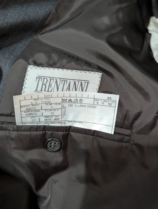 Exceptionnel costume croisé Pinstripe en laine