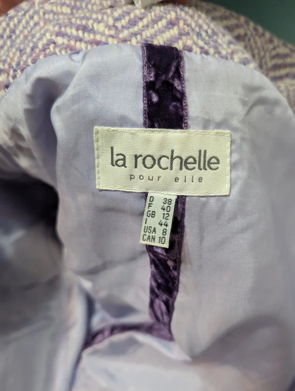 Sublime manteau femme violet lila en laine