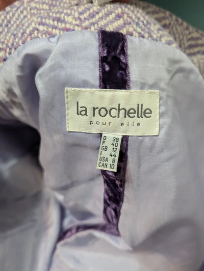 Sublime manteau femme violet lila en laine