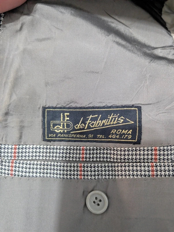 Äußerst seltener, maßgeschneiderter Wollanzug mit Karomuster