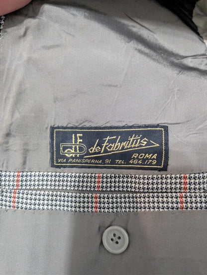 Äußerst seltener, maßgeschneiderter Wollanzug mit Karomuster