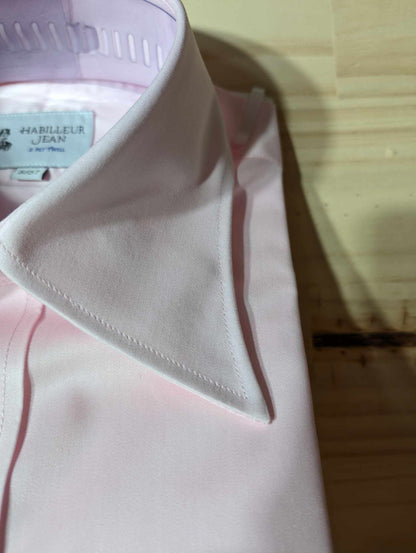 Double-twisted French collar shirt