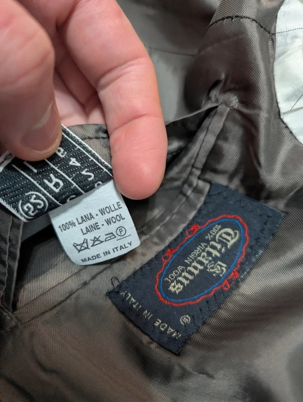 Sublime costume gris en flanelle lourde