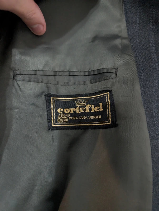 Spectaculaire costume 3 piece pinstripe en flanelle