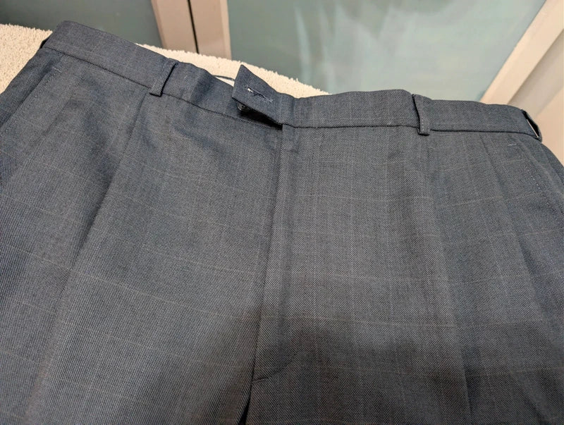 Giant double-breasted wool suit