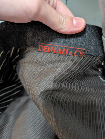 Ancien manteau bespoke en laine