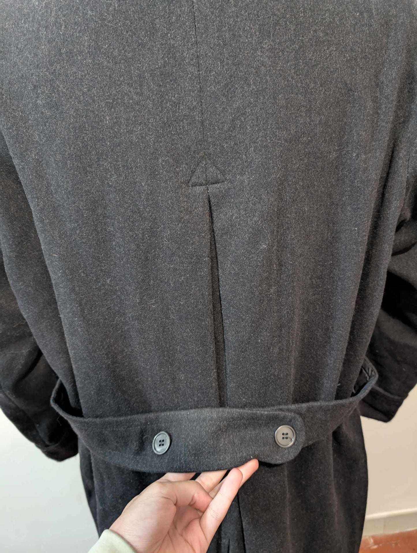 Robuste manteau polo coat en laine