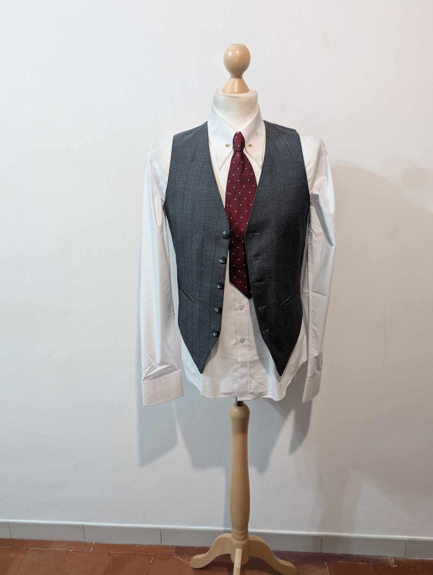 Incroyable costume 3 pièces gris en laine