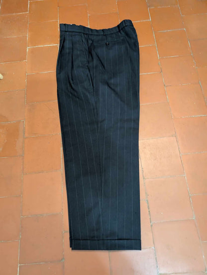 Effrayant costume croisé chalkstripe en laine
