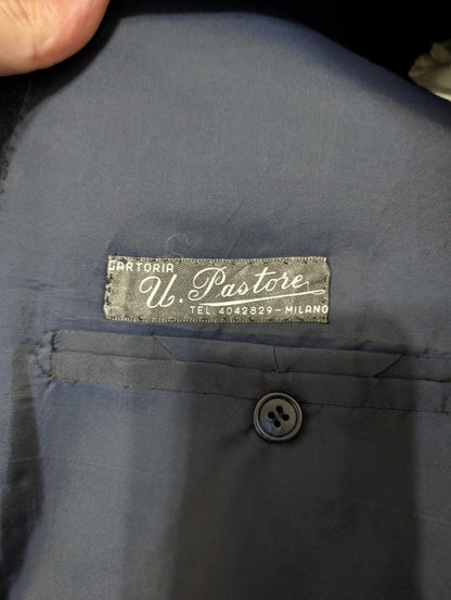 Légendaire costume croisé chalkstripe en flanelle de laine