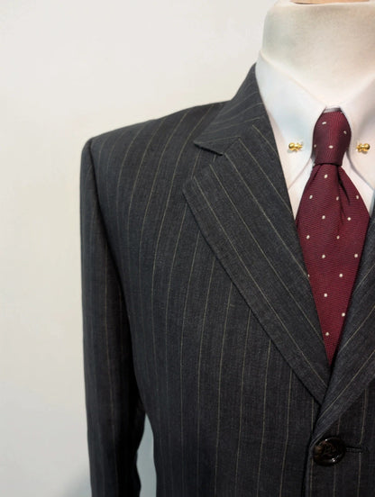 Furieux costume pinstripe en lin