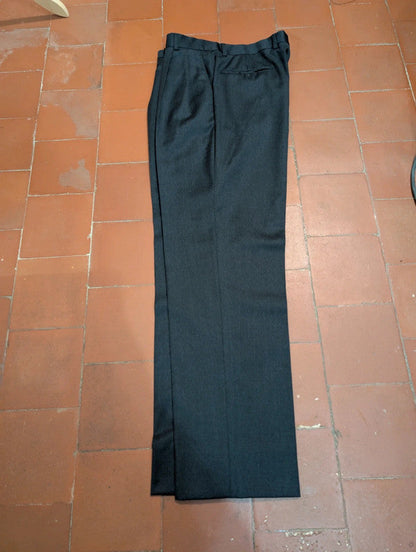 Méchant costume croisé gris en laine