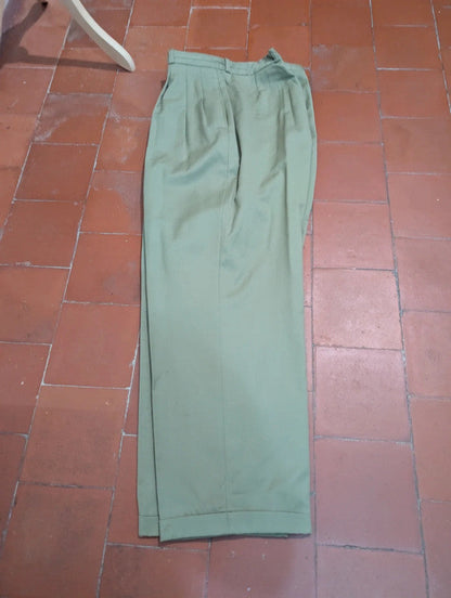Étonnant Costume croisé vert en laine