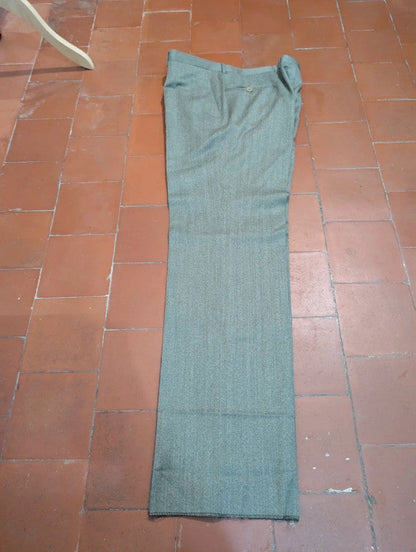 Splendide costume gris marron en flanelle