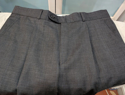 Incredible gray wool double-breasted suit