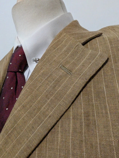 Spectaculaire costume pinstripe en lin