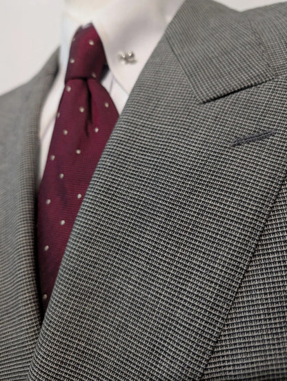 Sublime costume croisé gris en laine