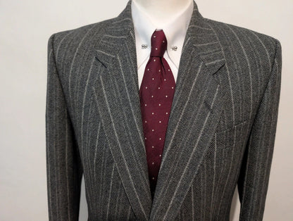 Wonderful pinstripe suit in heavy flannel