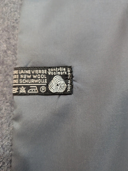 Exceptionnel manteau gris en tweed