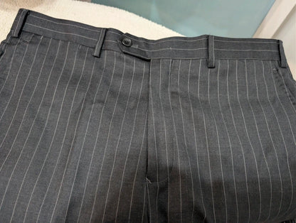 Elegant pinstripe wool suit