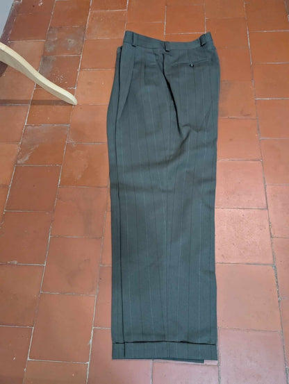 Fabuleux costume croisé chalkstripe en flanelle