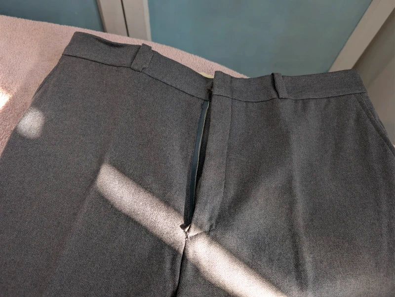 Magnificent gray flannel 3-piece suit