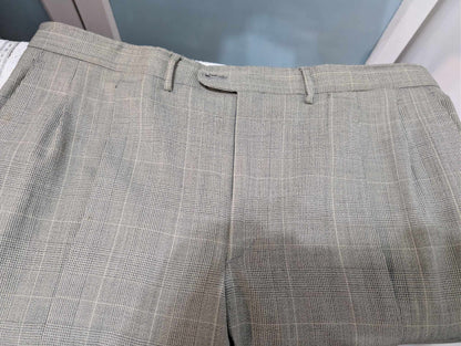 Magnifique costume croisé à carreaux en laine