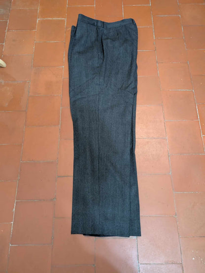 Magnifique costume croisé gris en flanelle